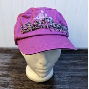 Walt Disney World Women's Adjustable Pink/Purple Beaded Fashion Hat